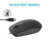 Picture of RAPOO N100 Wired Optical Mouse  (USB 3.0, USB 2.0, Black)