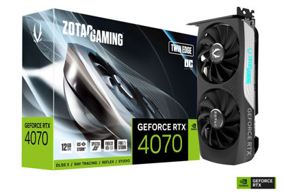Picture of Zotac Gaming GeForce RTX 4070 Twin Edge GDDR6X 12GB 192 Bits PCIe 4.0 Graphics Card with IceStorm 2.0 Cooling, Spectra 2.0 Lighting & 5 Years Warranty (3 Years Warranty + 2 Years Extended Warranty)