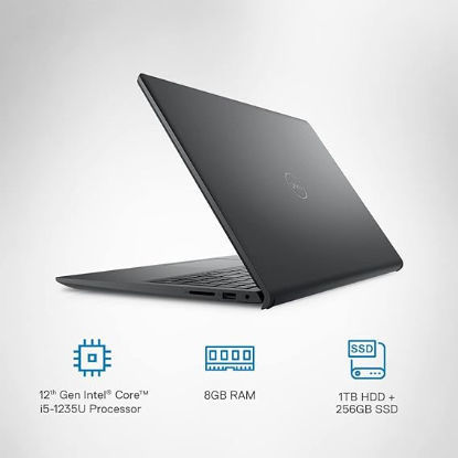 Picture of DELL INSPIRON 3520 (IN3520N843W001ORB1)15.6INCH FHD/I5-1235U/8GB/512GB SSD/UMA/WIN11/STANDARD KBD/SEPARATE DELL ESSENCE LITE BAG /CARBON BLACK