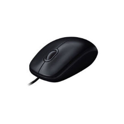 Picture of Logitech 910-005005 M100R Corded Optical Mouse, Black