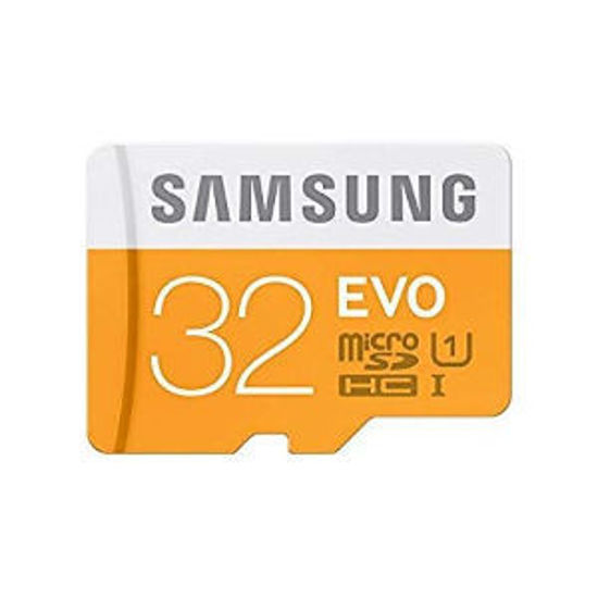 Picture of Samsung EVO MB-MP32GA 32GB U1 Class 10 MicroSDHC Memory Card with Adapter