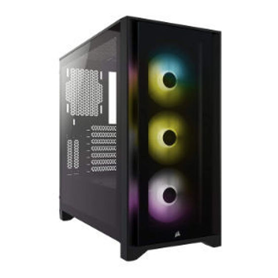 Picture of Corsair iCUE 4000X RGB Mid-Tower ATX Case, White 