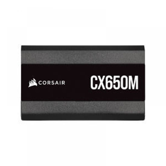 Picture of CORSAIR CX-M Series Low-Noise Power Supplies offer 80 PLUS Bronze efficiency and semi-modular cabling for reliable, low-noise operation.