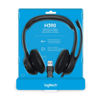 Picture of logitech H390 981-000485 Wired Headphone with Mic (Over Ear, Black)