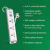 Picture of Philips CHP2432W Power Strips with 3 Universal Socket
