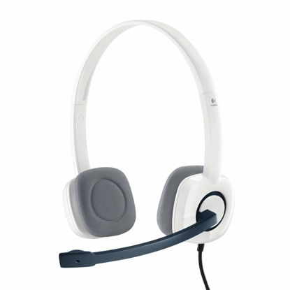 Picture of Logitech H150 Wired On Ear Headphones with Mic (White)