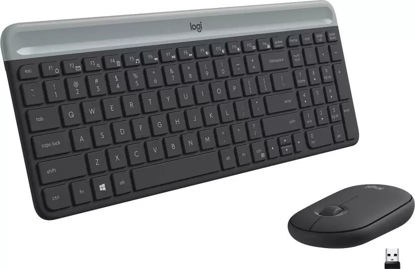 Picture of Logitech MK470 Slim Keyboard & Mouse Combo, Whisper-Quiet Wireless Multi-device Keyboard  (Graphite)