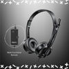 Picture of RAPOO H120 Stereo Wired On Ear Headphones with Microphone Noise-Reduction, USB, Pc/Mac/Laptop/Chrome OS - Black