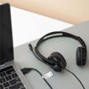 Picture of RAPOO H120 Stereo Wired On Ear Headphones with Microphone Noise-Reduction, USB, Pc/Mac/Laptop/Chrome OS - Black