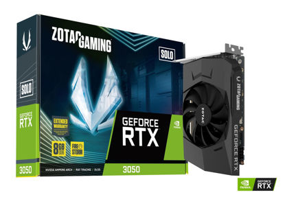 Picture of Zotac Gaming GeForce RTX 3050 Solo GDDR6 8GB 128bit PCIe 4.0 Graphics Card with 1777Mhz Boost Clock & 5 Years Warranty (3 Years Warranty + 2 Years Extended Warranty)