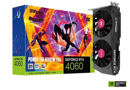 Picture of Zotac Gaming GeForce RTX 4060 OC GDDR6 8GB 128bit PCIe 4.0 with 2475Mhz Boost Clock, Ray Tracing Performance & 5 Years Warranty (3 Years Warranty + 2 Years Extended Warranty) - Spiderman Edition