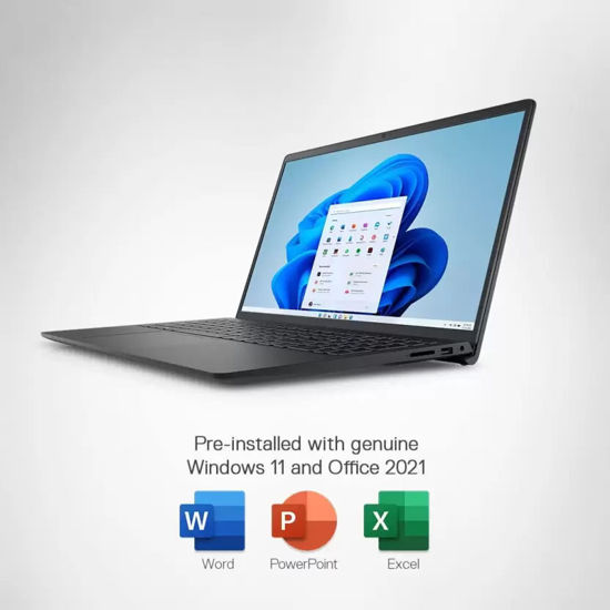Picture of DELL INSPIRON 3511(IN35117W5CCS01ORB1) 15.6INCH FHD/I5-1135G7/8GB/WINDOWS 11/MSO/512GB SSD/INTEL® UHD GRAPHICS/STANDARD KBD/NO BAG/CARBON BLACK