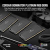 Picture of CORSAIR MEMORY DOMINATOR (CMT32GX5M2X6200C36) DT 32GB(2X16GB) RGB, DDR5, DRAM, 6200 MHZ, C36, PLATINUM SERIES, BLACK KIT