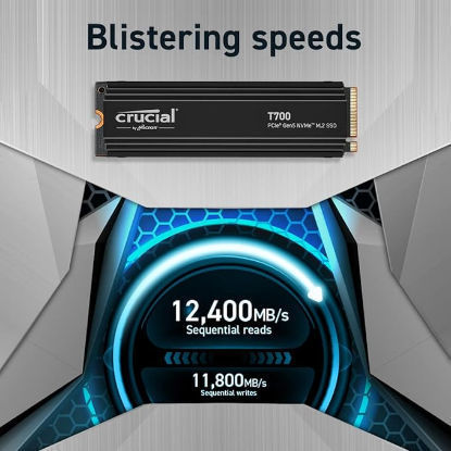 Picture of CRUCIAL T700 4TB PCIE GEN5 NVME M.2